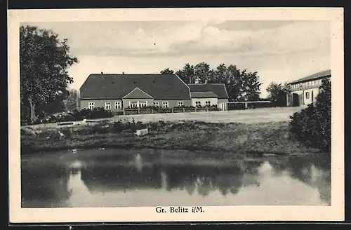 AK Gr. Belitz i. M., Schloss-Herrenhaus Gr. Belitz