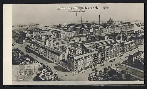 AK Nürnberg, Siemens-Schuckertwerke, Lageplan
