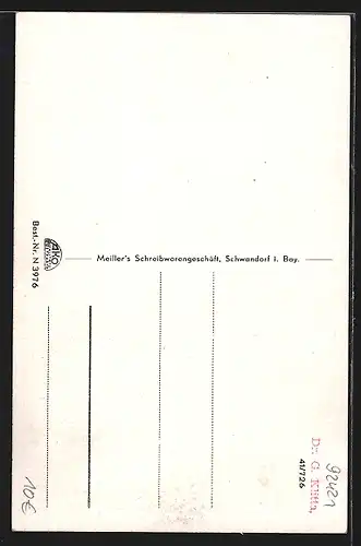 AK Schwandorf i. Bay., Strasse mit Geschäften