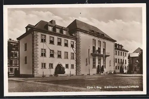AK Fürth i. Bay., Städtische Doppelturnhalle