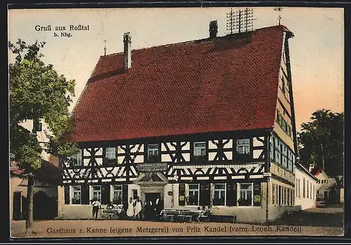 AK Rosstal b. Nbg., Gasthaus zur Kanne von Fritz Kandel