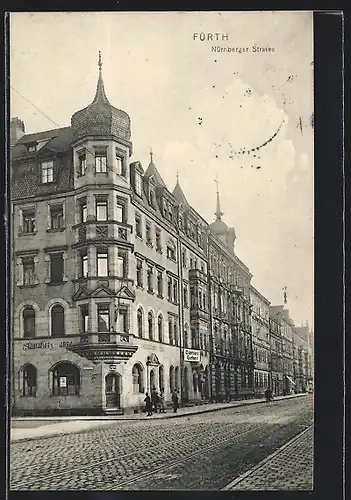 AK Fürth, Restauration z. Tanne v. Daniel Geber, Nürnberger Strasse