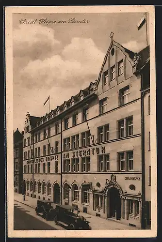 AK Nürnberg, Sterntor-Hospiz, Tafelhofstrasse 8-14