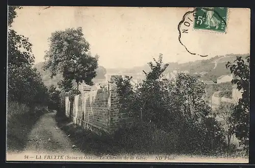 AK La Frette, Le Chemin de la Gare