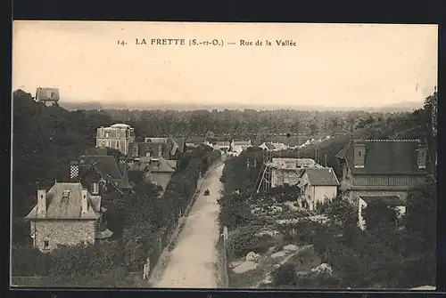 AK La Frette, Rue de la Vallèe