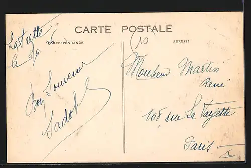 AK La Frette, Rue de la Vallèe