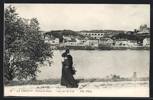AK La Frette, Vue sur le Val