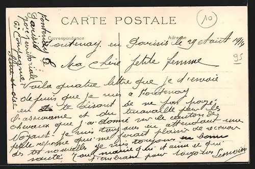 AK Fontenay-en-Parisis, Panorama aus der Vogelschau