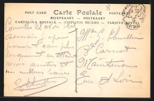 AK La Frette, Vue prise de la Cote