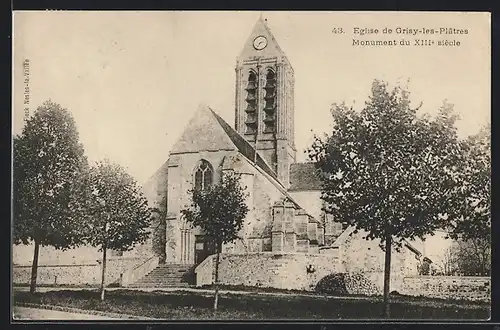 AK Grisy-les-Platres, L`Eglise, Ansicht der Kirche