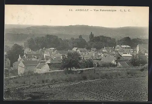 AK Andilly, Vue Panoramique vom Feld aus