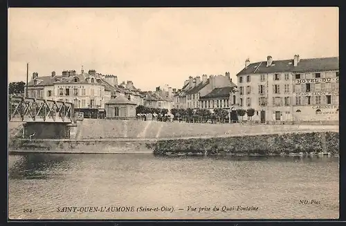 AK Saint-Ouen-L`Aumone, Vue prise du Quai Fontaine