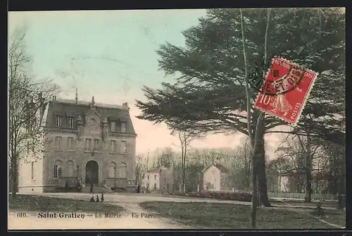 AK Saint-Gratien, La Mairie, le Parc