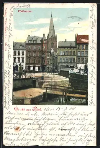 AK Kiel, Ortsansicht mit Pfaffenthor