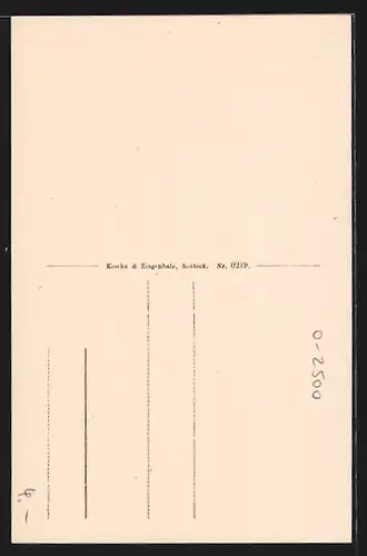 Künstler-AK Rostock, Hinter der Mauer