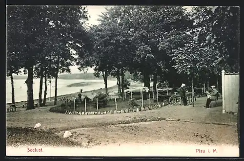 AK Plau i. M., Gasthaus Seelust