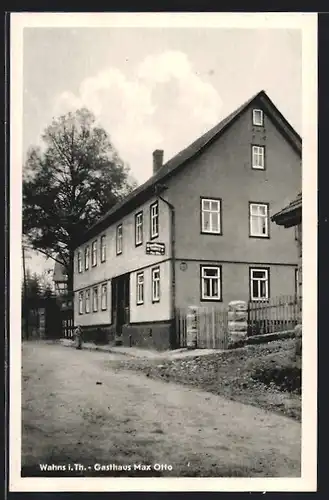 AK Wahns, Blick auf das Gasthaus Max Otto