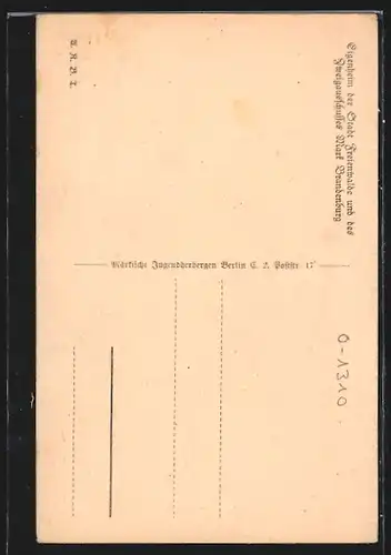 AK Freienwalde, Karl Weise Jugendherberge