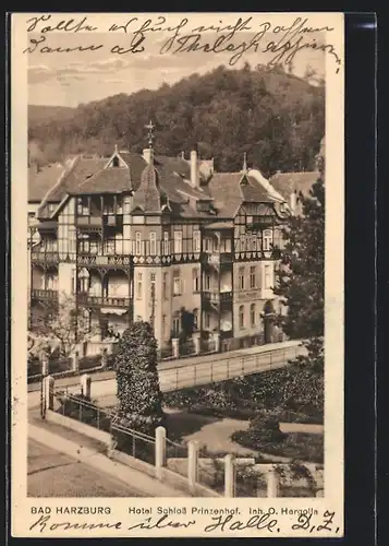 AK Bad Harzburg, Hotel Schloss Prinzenhof