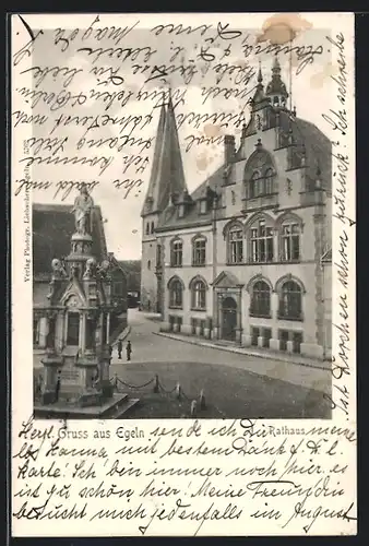 AK Egeln, Blick zum Rathaus