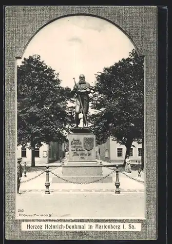 AK Marienberg i. Sa., Herzog Heinrich-Denkmal