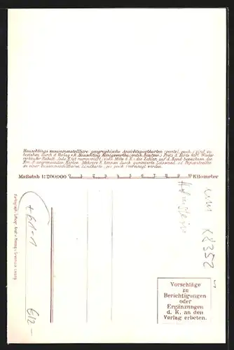 AK Stolpen, Topographie-Karte 1:200.000