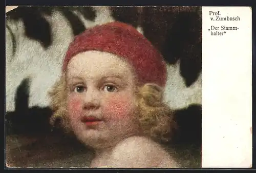 Künstler-AK Ludwig von Zumbusch: Der Stammhalter