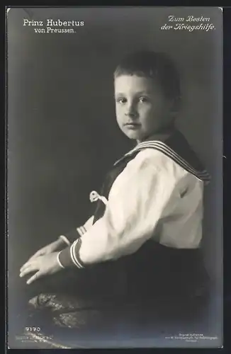 AK Prinz Hubertus von Preussen im Matrosenanzug