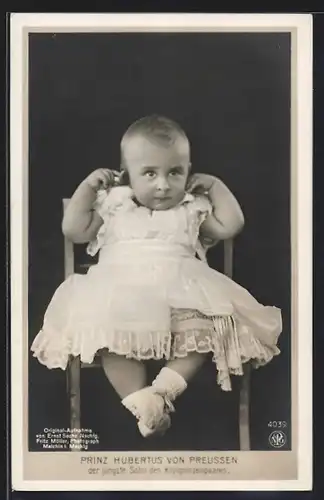 AK Prinz Hubertus von Preussen im jungen Alter