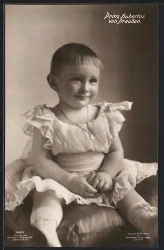 AK Prinz Hubertus von Preussen als Kleinkind im Kleid