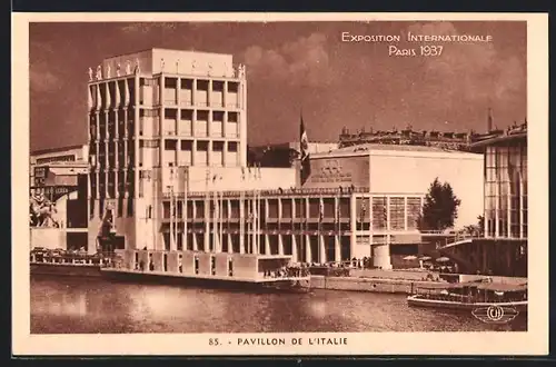 AK Paris, Exposition internationale 1937, Pavillon de l`Italie, Bauhaus