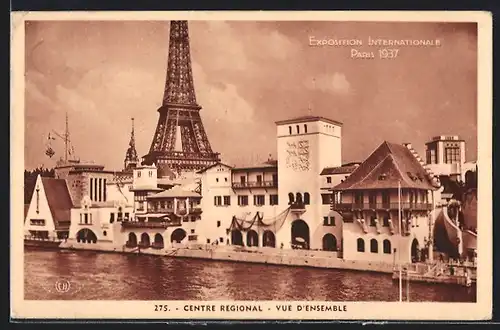 AK Paris, Exposition internationale 1937, Centre Regionale, Vue d`Ensemble