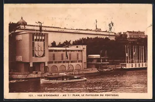 AK Paris, Exposition internationale 1937, le pavillon du Portugal