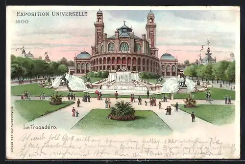AK Paris, Exposition universelle de 1900, Le Trocadero