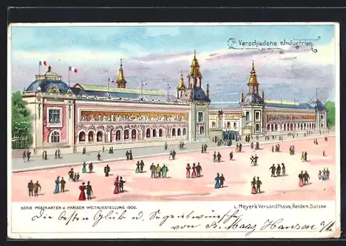 Lithographie Paris, Exposition universelle de 1900, verschiedene Industrien