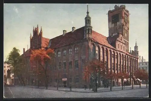 AK Thorn / Torun, Blick auf das Rathaus