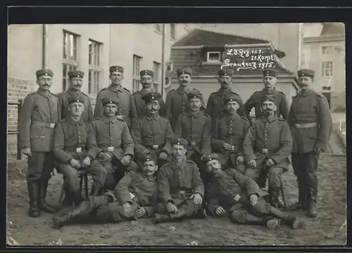 AK Graudenz, Soldatengruppe vom Landw.- Inf.- Regt. Nr. 101