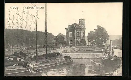 AK Liege, Petit Paradis, Dampfschiff