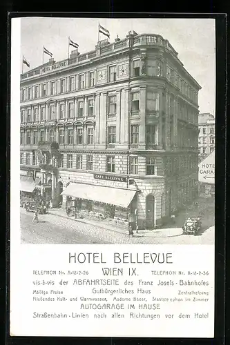 AK Wien, Hotel Bellevue