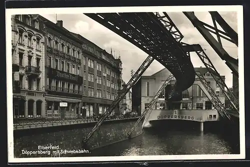 AK Elberfeld, Döppersberg mit Schwebebahn