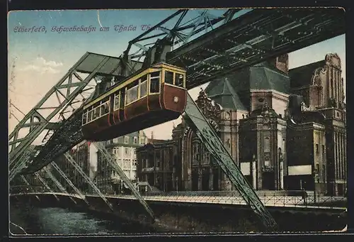 AK Elberfeld, Schwebebahn am Thalia Theater