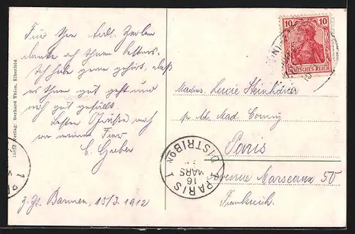 AK Elberfeld, Blick n. d. Schwebebahnhof Döppersberg