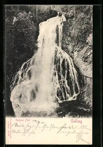 AK Golling, am unteren Wasserfall