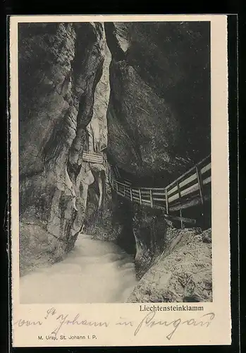 AK Idylle am Lichtensteinklamm