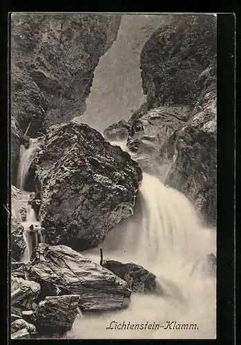 AK Partie am Liechtenstein-Klamm