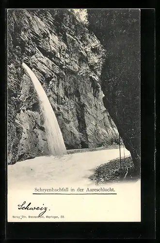 AK Schryenbachfall in der Aareschlucht