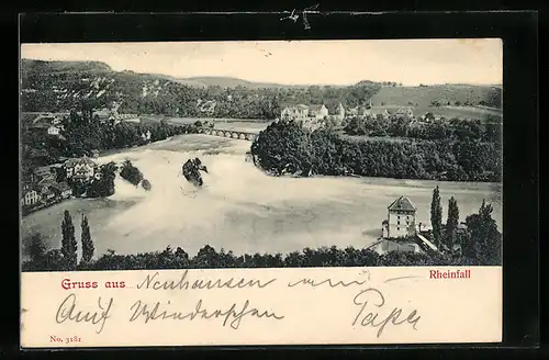 AK Schaffhausen, Gesamtansicht vom Rheinfall
