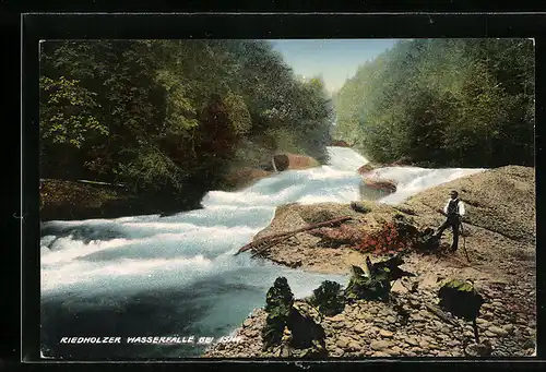 AK Isny, Besucher am Riedholzer Wasserfall