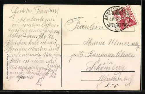 AK Schaffhausen, Blick auf den Rheinfall