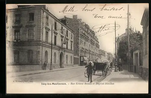 AK Issy-les-Moulineaux, Rue Ernest Renan et Hopital Devillas